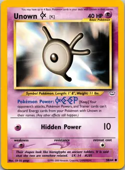Unown [K] - Neo Revelation #58/64 Pokemon tcg - Image 1
