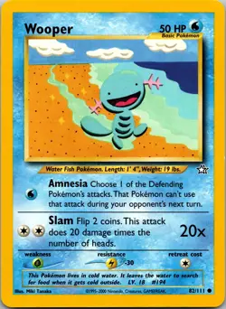 Wooper - Neo Genesis #082/111 Pokemon tcg - Image 1