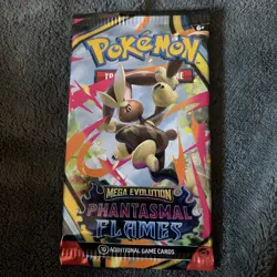 Pokemon TCG Mega Evolution Phantasmal Flames Booster Pack Factory Sealed - Image 1
