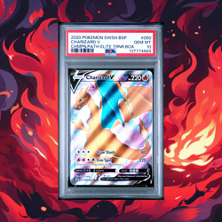 2020 POKEMON SWSH BLACK STAR PROMO #050 CHARIZARD V PSA 10 - Image 1