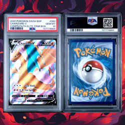 2020 POKEMON SWSH BLACK STAR PROMO #050 CHARIZARD V PSA 10 - Image 2