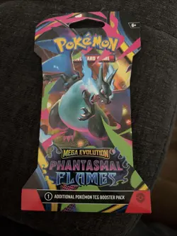 Pokemon TCG Mega Evolution Phantasmal Flames Booster Pack Factory Sealed - Image 1