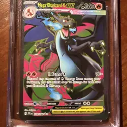 2025 POKEMON PFL EN-PHANTASMAL FLAMES 109 MEGA CHARIZARD X EX ULTRA RARE - Image 2