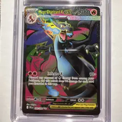 2025 POKEMON PFL EN-PHANTASMAL FLAMES 109 MEGA CHARIZARD X EX ULTRA RARE - Image 5