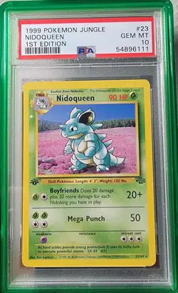 1999 Pokemon 1st Nidoqueen Fossil Psa 10 GradedGuard Included. - Image 1