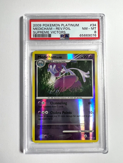PSA 8 NM-MT Medicham Reverse Holo 2009 Pokemon Platinum Supreme Victors #34 - Image 1