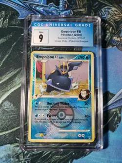 Empoleon FB Crosshatch Holo CGC 9 Mint Pokemon Platinum Supreme Victors TCG PSA - Image 1