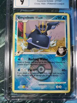 Empoleon FB Crosshatch Holo CGC 9 Mint Pokemon Platinum Supreme Victors TCG PSA - Image 2