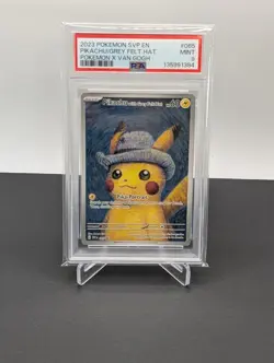 PSA 9 Van Gogh Pikachu with Grey Felt Hat SVP EN #085 Promo Pokemon - Image 1