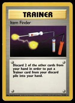 ITEM FINDER - 74/102 Rare Base Set Pokemon LP - Image 1