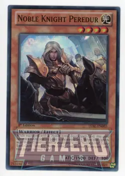 Yugioh Noble Knight Peredur LVAL-EN085 Super Rare 1st Edition NM/LP - Image 1
