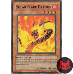Yugioh Solar Flare Dragon SD3-EN008 Common 1st Edition NM - Image 1