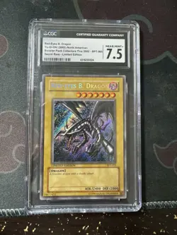 Yu-Gi-Oh! TCG Red-Eyes Black Dragon BPT-005, Near Mint CGC 7.5 - Image 1