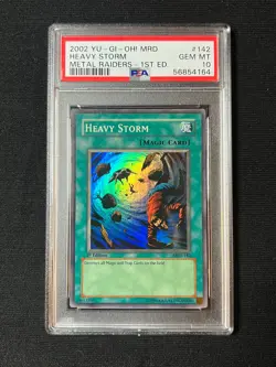 2002 Yugioh Heavy Storm Metal Raiders MRD-142 1st Edition PSA 10 GEM MINT - Image 1