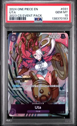 PSA 10 2024 One Piece Uta 031 2023 Championship CS Event Pack Gem MT TCG - Image 1