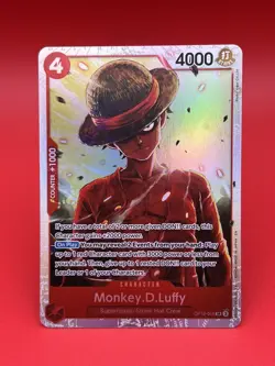 One Piece ~ Monkey.D.Luffy ~ SR FOIL : Legacy of the Master OP12-015 : NM - Image 1