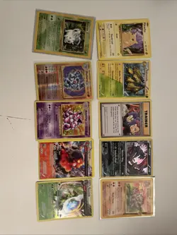 Pokemon Card Lot 10 Card Lot Vintage Full Art Holos Double Type Rare - Image 1