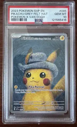 PSA 10 Pokemon Van Gogh Museum: Pikachu with Grey Felt Hat Promo Card - Image 1