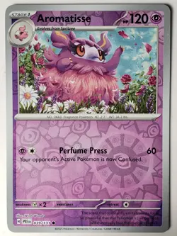 REVERSE HOLO Aromatisse 039/131 NM / M - Prismatic Evolutions Pokemon Card - Image 1