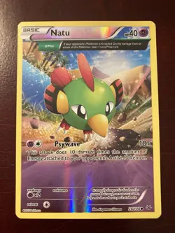 Natu 28/108 XY Roaring Skies Reverse Holo Pokemon TCG Card - Image 1