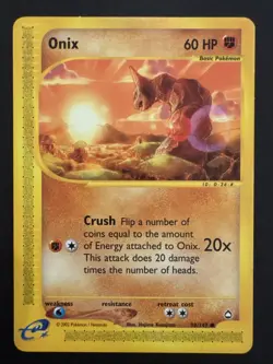 Onix Aquapolis Pokemon Card LP 98/47 Non-Holo - Image 1