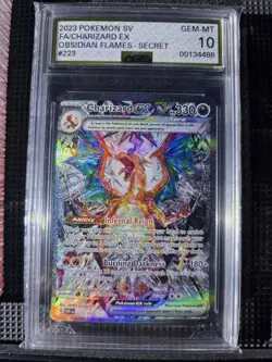 Pokemon TCG Charizard EX Holo Ultra Rare Card 223/197 SV03 Obsidian Flames - Image 1