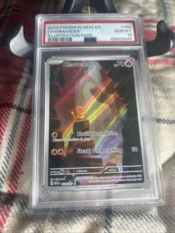 Psa 10 Pokemon TCG Charmander Scarlet & Violet Holo Illustration Card #168 Rare - Image 1