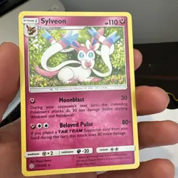 Pokemon Sylveon TCG Cosmic Eclipse Card Regular Rare 155/236 - Image 2
