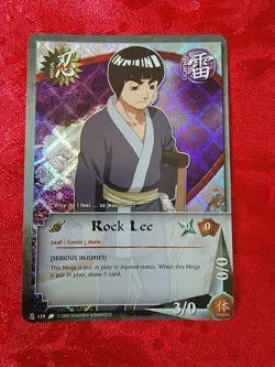 Naruto Collectible Card Game: Rock Lee 139 Holo 1st Edition - Image 1