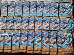 Lucario V Jumbo Pokemon Card Lot Of 69 Jumbo Cards - Image 1