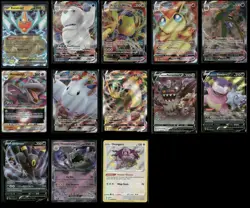 2020-2025 Pokemon 13 Card Lot EX, Vmax, Full Art, Ultra Rare, Vstar - Image 1