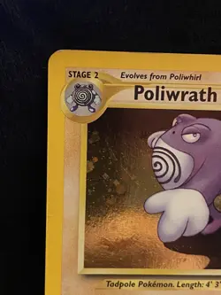 Poliwrath Holo Rare 9/75 Neo Discovery LP English Pokemon Card - Image 2