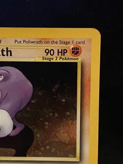 Poliwrath Holo Rare 9/75 Neo Discovery LP English Pokemon Card - Image 3