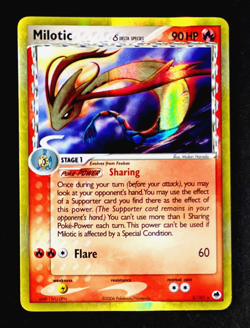 2006 Pokemon MILOTIC Ex Dragon Frontiers GOLD HOLO RARE Delta Species Card 5/101 - Image 2