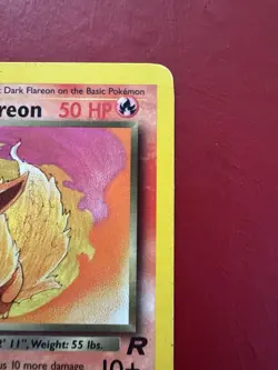 Dark Flareon 35/82 1st Edition Team Rocket Pokemon Card LP No Creases - Image 4
