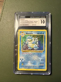 POKEMON CGC 10 2023 Trading Card Game Classic Blastoise 003/034 Holo Rare - Image 1