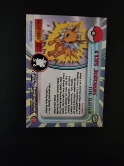 Pokemon Topps Chrome Jolteon #135 Trading Card RARE - Image 5