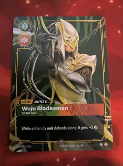 Wuju Bladesman Master Yi Legend Riftbound Origins Proving Grounds Card 019/024 - Image 1