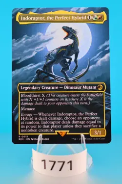 MTG Indoraptor, the Perfect Hybrid (Borderless) Jurassic World Regular #15 - Image 1