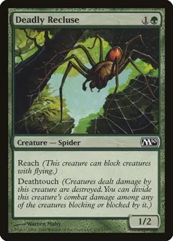4x DEADLY RECLUSE x4 - Nearmint - M10 Magic 2010 - MTG - FREE SHIPPING - Image 1