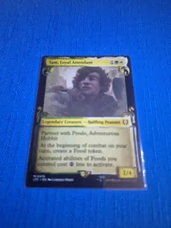 MTG LOTR Sam Loyal Attendant 💥SPECIAL EDITION SCROLL💥 Lord of Rings Magic - Image 1