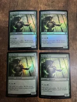 4x Elvish Mystic FOIL Commander Masters Pack Fresh - Image 1