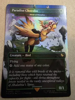 Paradise Chocobo - Birds of Paradise #483 Foil (Borderless) Commander - Mtg - Image 1