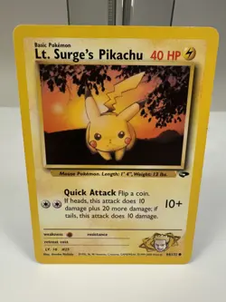 Lt. Surge's Pikachu #84 - Pokemon Gym Challenge - Image 1