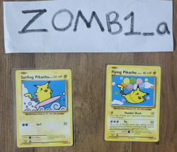 Pokemon TCG Flying Pikachu & Surfing Pikachu Secret Rare XY Evolutions - NM - Image 1