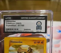 1/1 Guinness World Record Pokemon 2002 Expedition Hitmonlee #81 CGC 🔥WR Holder - Image 4