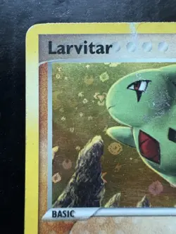 Pokemon Stamped Larvitar 63/109 EX Team Rocket Returns Holo Rare (MP) - Image 2