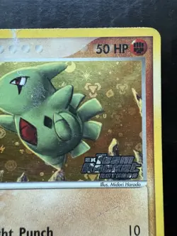 Pokemon Stamped Larvitar 63/109 EX Team Rocket Returns Holo Rare (MP) - Image 3