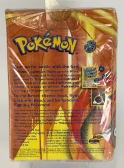 POKEMON TCG VINTAGE GYM HEROES BROCK THEME DECK *NEW* - Image 3
