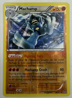 Machamp 46/111 XY - Furious Fists Reverse Holo Pokemon TCG NM Condition - Image 1